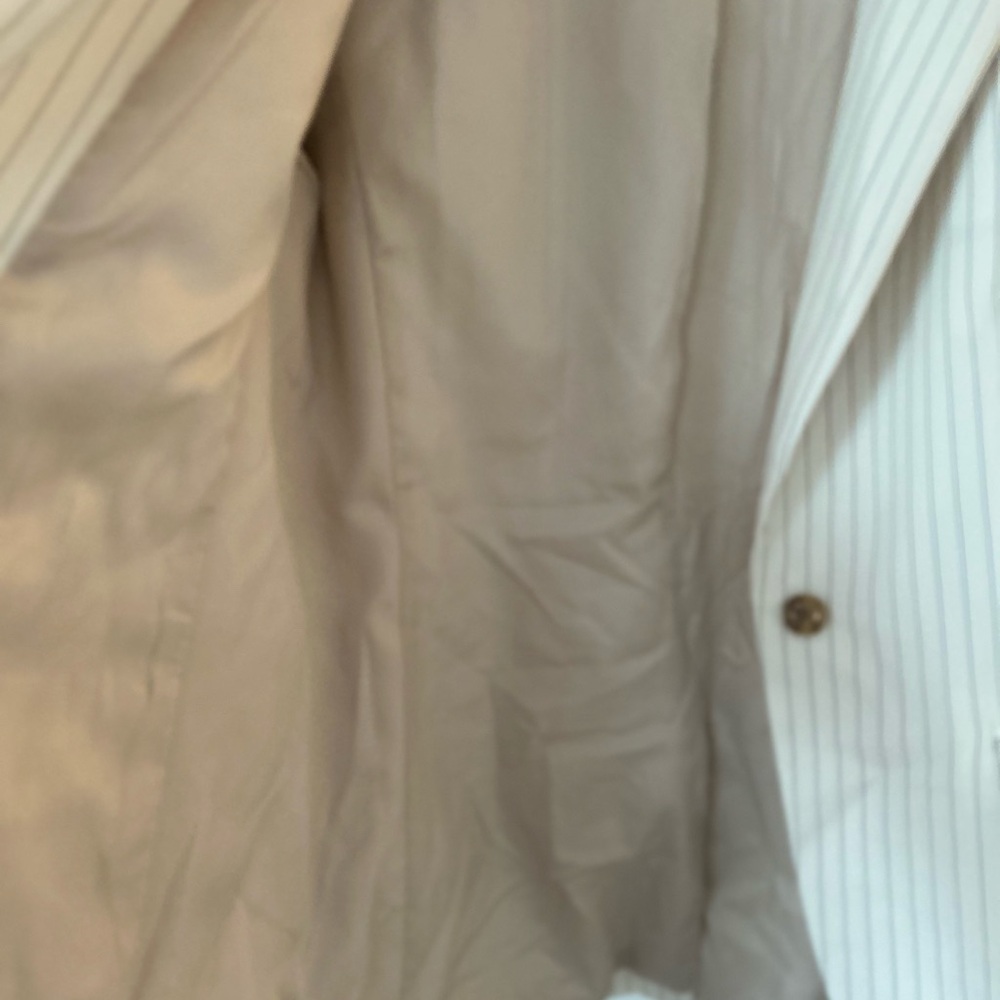Banana Republic White With Black Stripes Women's Blazer Size 8 - Picture 5 of 7